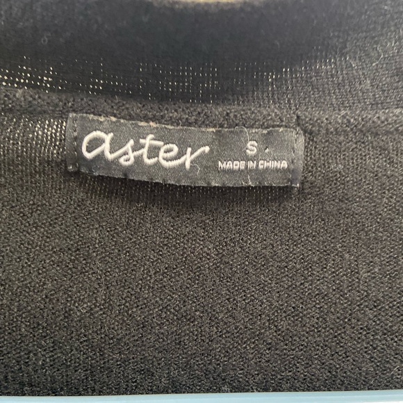 Astr argyle cardigan black womens size small‎ - Picture 2 of 4